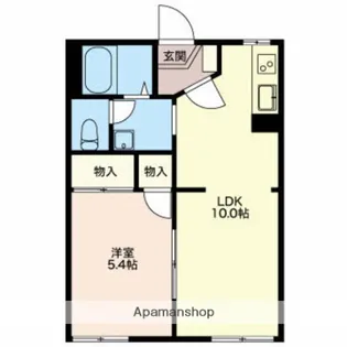 セントビレッジD【102号室】の間取り