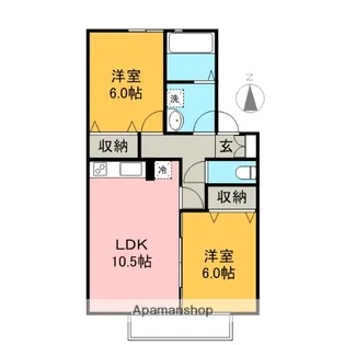 SUN.Y.M【2階】の間取り