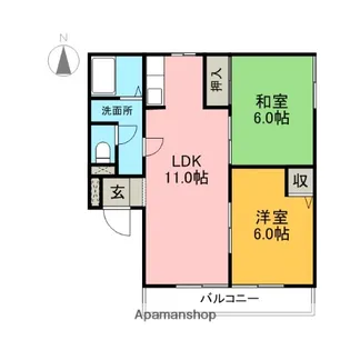 ベルツリー21【2階】の間取り