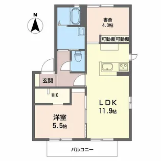 パーシモンツリー【2階】の間取り
