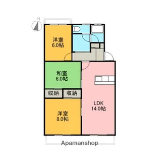 カーサカジマⅢ【1階】の間取り