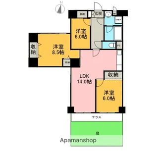 HIGH LARK富士駅前【109号室】の間取り