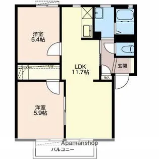 ふぁみーゆ193【B201号室】の間取り