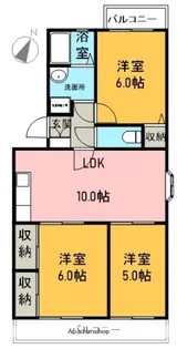 コーポラスエーデル【301号室】の間取り