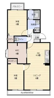プレミール杉山【205号室】の間取り