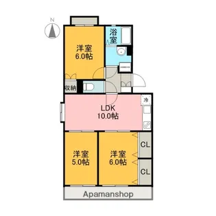 KANDAスリーナイン【307号室】の間取り