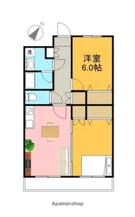 SUNNY HEIGHTS MISONO【303号室】の間取り