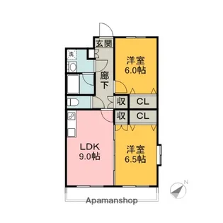 サニーハイツ三園【301号室】の間取り