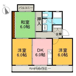 CASA光【105号室】の間取り