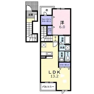 メープルリーフⅢ【2階】の間取り
