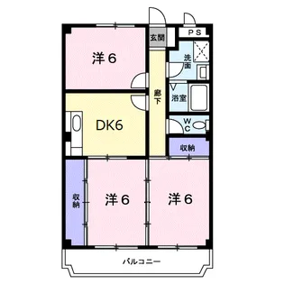 マリッチ淀川【1階】の間取り