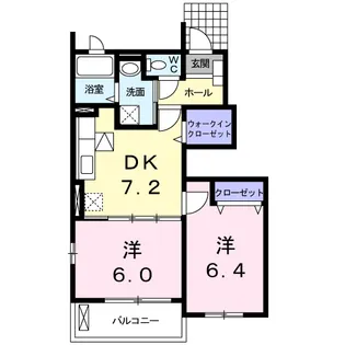 ギャランA【1階】の間取り