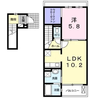 ケイズ・ヒビキ【2階】の間取り