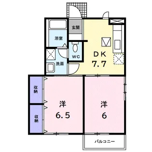 コートヤードⅠ【1階】の間取り