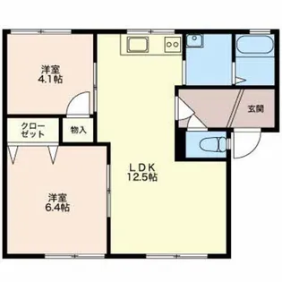 PETER RABIT PLAZA M【1階】の間取り