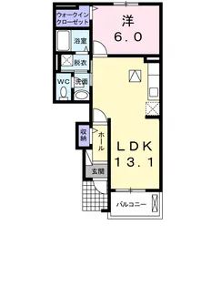 リバーヒルズN【1階】の間取り