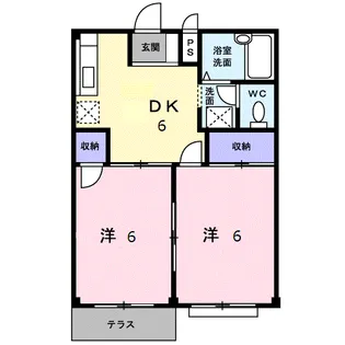 エルディムよしかわ【1階】の間取り