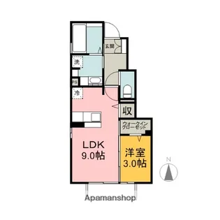 フェリーチェB【1階】の間取り