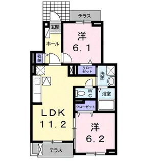 エンジェル【1階】の間取り