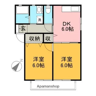 ファミールⅡA【101号室】の間取り