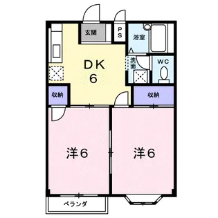 コーポ浪漫A【2階】の間取り