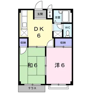 グロリアスハイツ【1階】の間取り