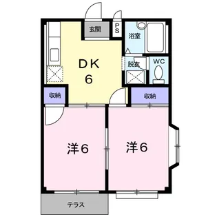 ハウズアネックス【1階】の間取り