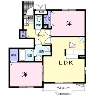コスモフィオーレ【1階】の間取り