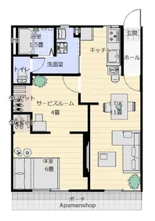 タウニィタナカ【101号室】の間取り