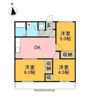 サンパレス望月【203号室】の間取り