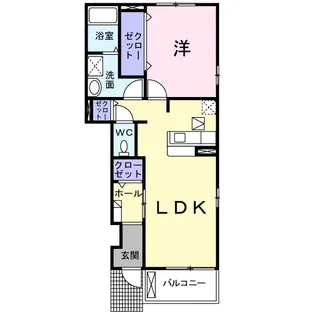 プリムローズK・Ⅰ【1階】の間取り