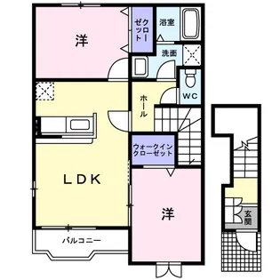ベル淀川Ⅱ【2階】の間取り