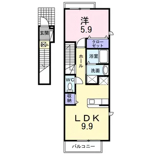 インテリオーラⅡ【2階】の間取り