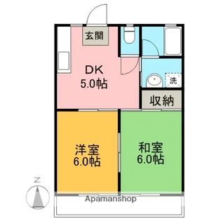 光宝ハイツB【103号室】の間取り