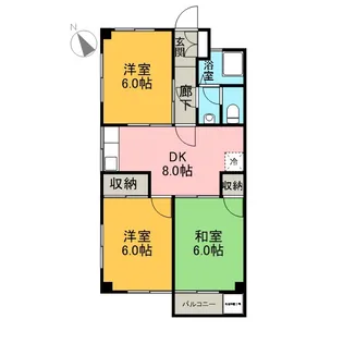 メゾンド秋山【205号室】の間取り