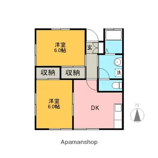 飛鳥B【201号室】の間取り