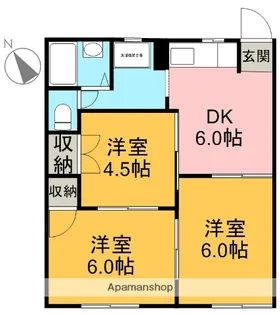 タウニィ滝戸【105号室】の間取り