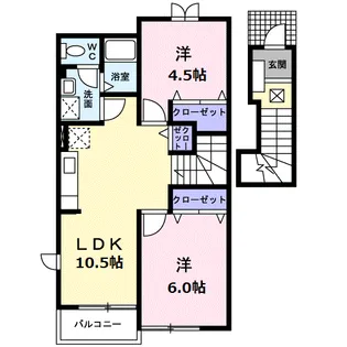 ホワイトリーフⅠ【2階】の間取り