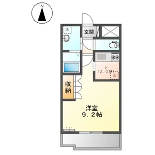 ライスポート富士【2階】の間取り
