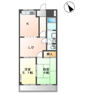 メゾンセフティー山宮【1階】の間取り