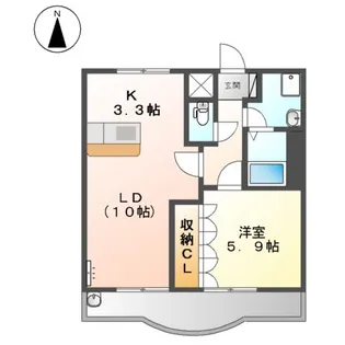 SOLEIL LEVANT(ソレイユ ルヴォン)【2階】の間取り