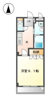 1Kの間取り画像