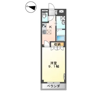 ボナールB【1階】の間取り