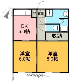 グランディア Ⅱ【305号室】の間取り