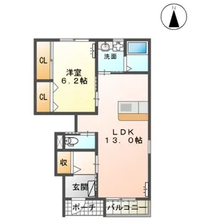 ENSOLEILLE(アンソレイエ)【1階】の間取り