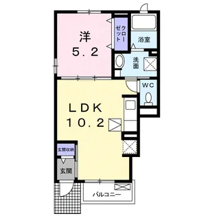 アルヴィータ【1階】の間取り