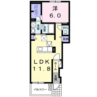 ノーブルエイチⅠ【1階】の間取り