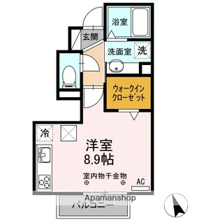 メルベーユ・S【1階】の間取り