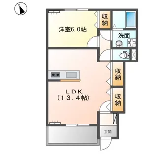 BRIGHT FOUR VIEW(ブライト フォービュー)【1階】の間取り