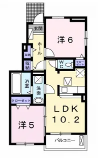 アドラブール・コートⅥ【1階】の間取り